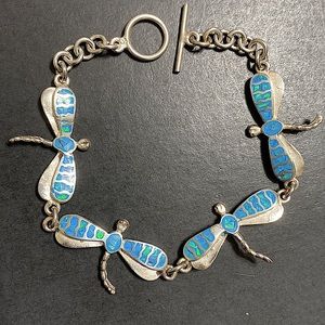 🖤Vtg💕OPAL STERLING SILVER bracelet